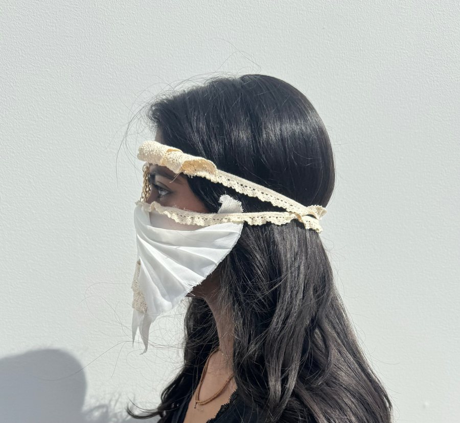 The mask worn, profile